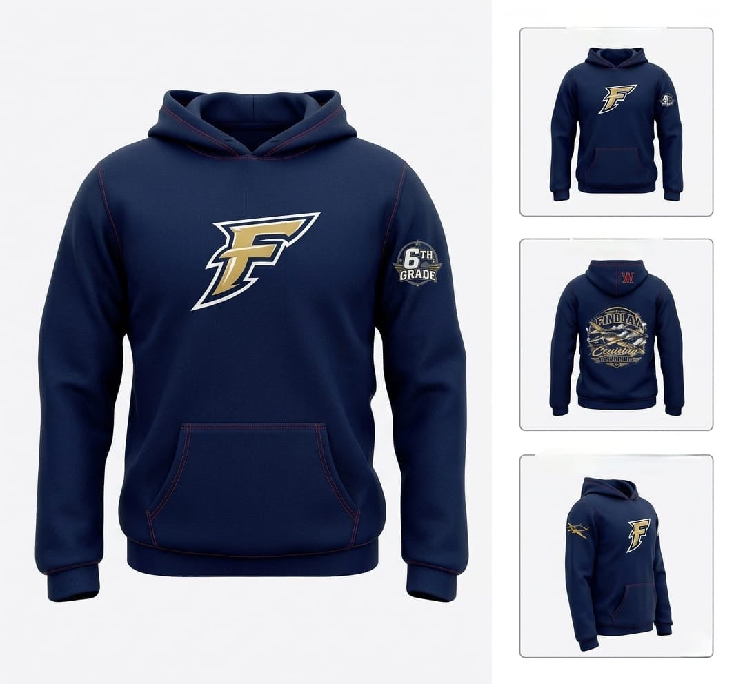 Findlay Flyers Grade-Level Embroidered Hoodie