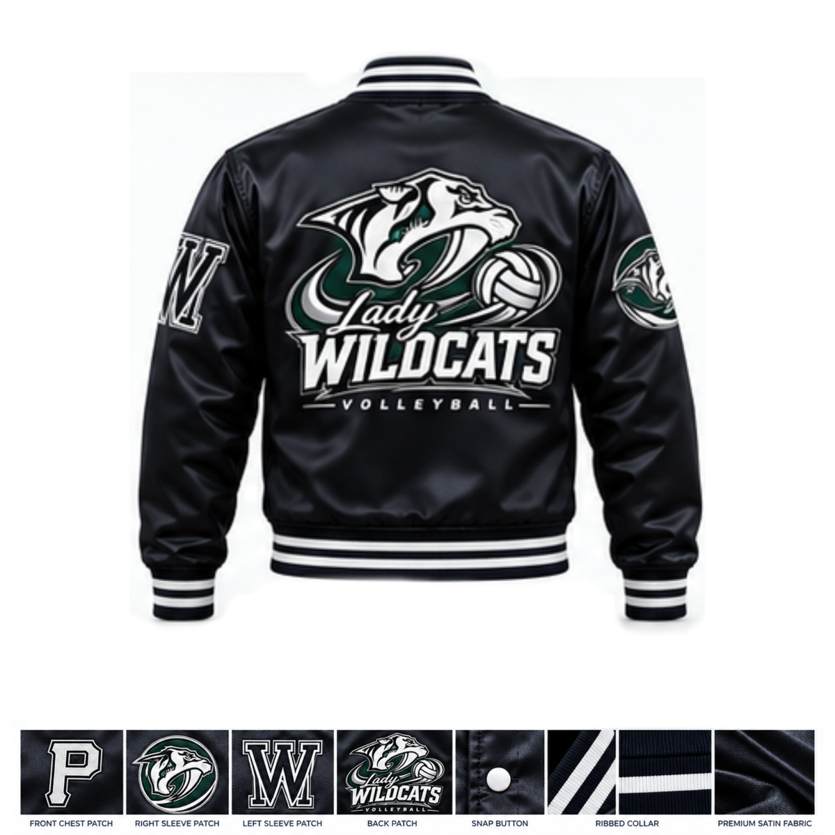 Lady Wildcats Premium Varsity Volleyball Jacket