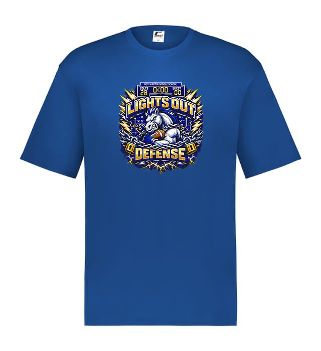 Roy Martin Lights Out Defense Performance Tee