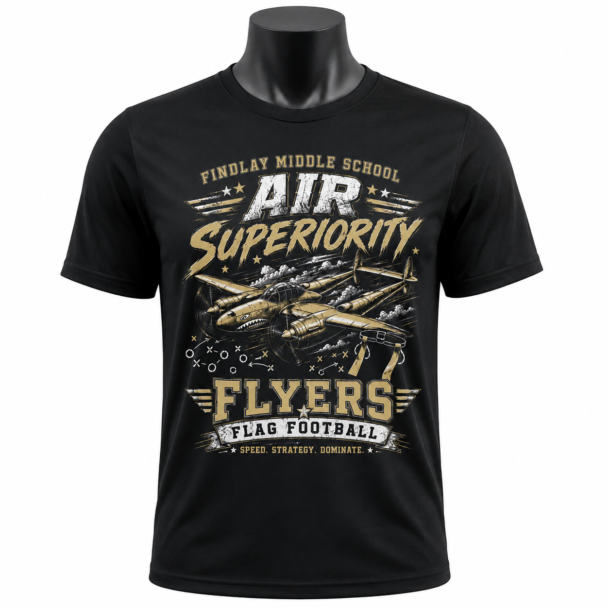 Findlay Middle School Flyers "Air Superiority" Performance Tee