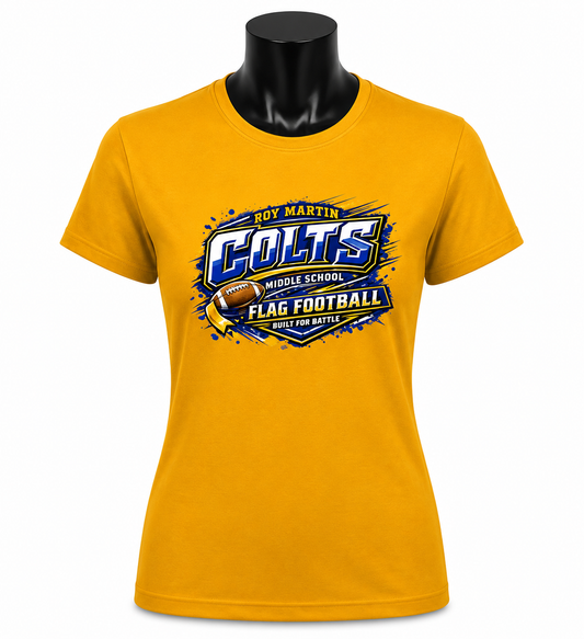 Roy Martin Colts Flag Football Performance Tee