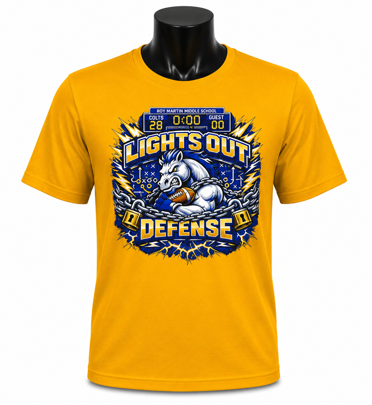 Roy Martin Lights Out Defense Performance Tee