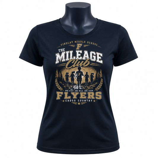 The Mileage Club Cross Country Performance Tee