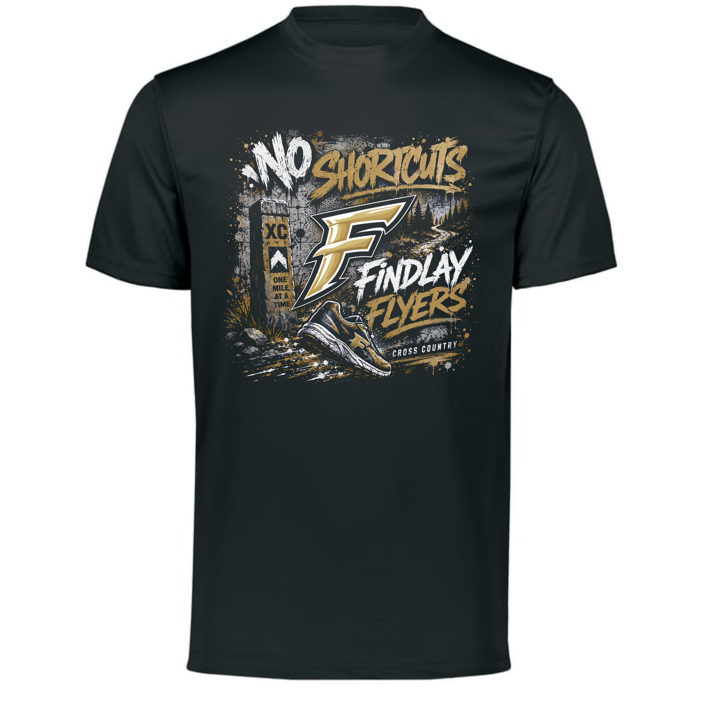 No Shortcuts Cross Country Performance Tee