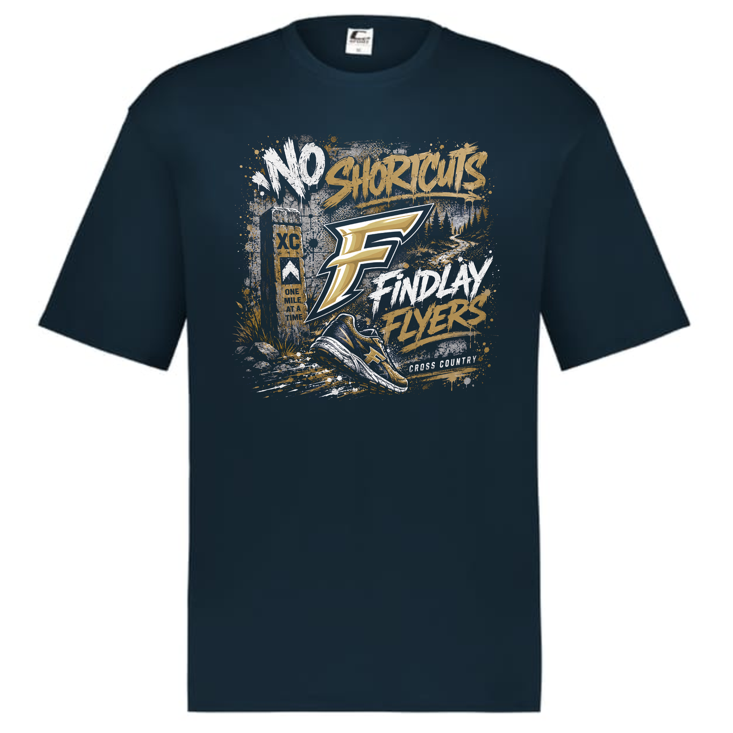 No Shortcuts Cross Country Performance Tee