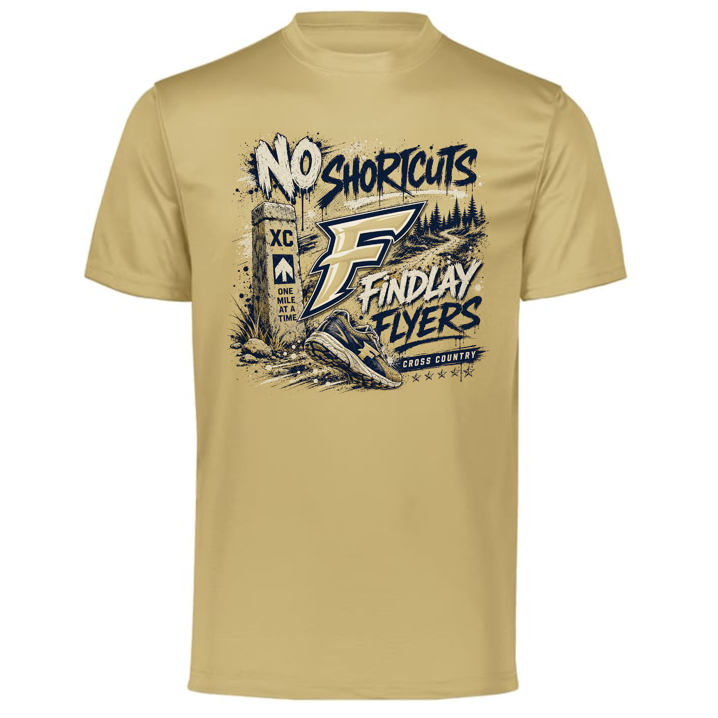 No Shortcuts Cross Country Performance Tee