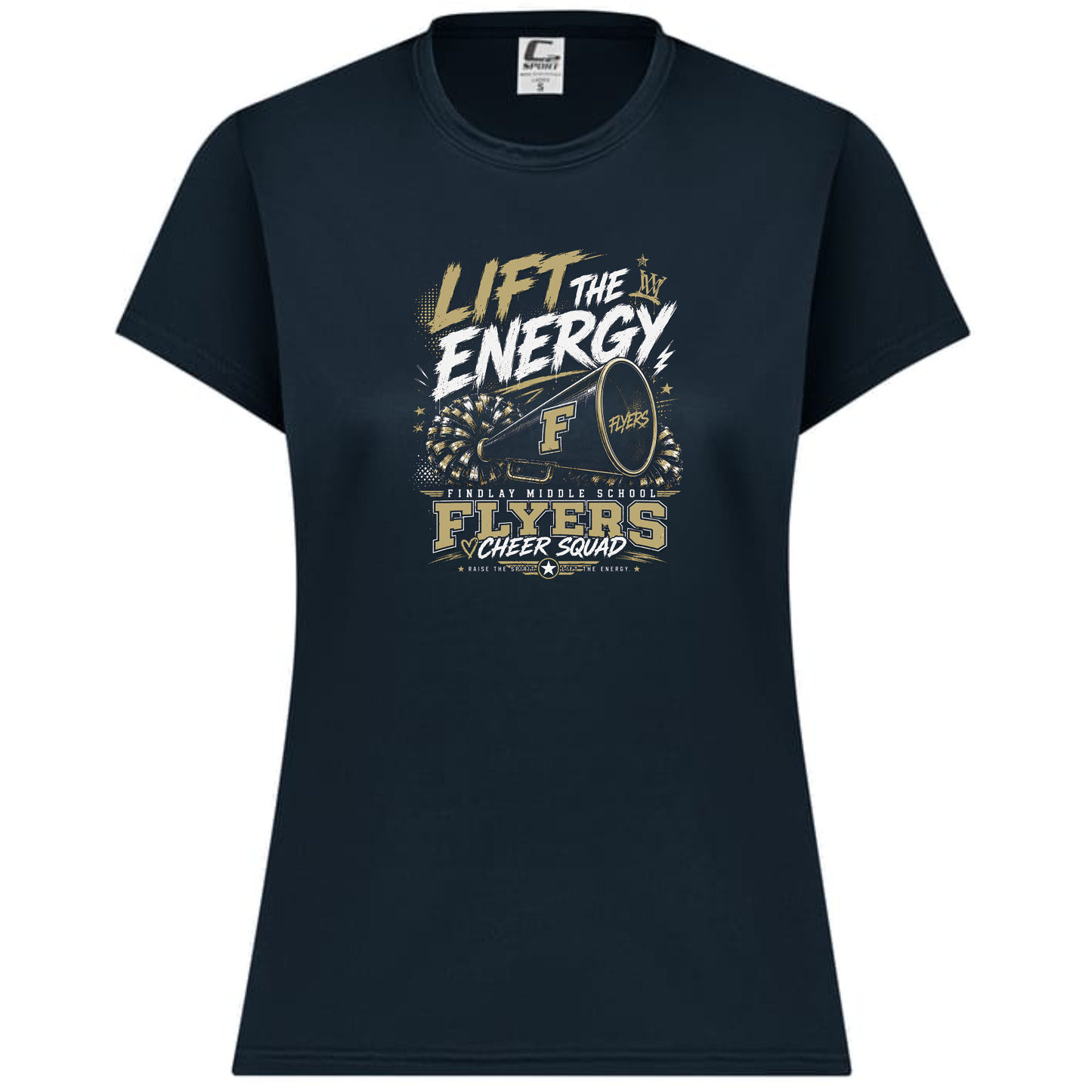 Findlay Flyers Lift the Energy Cheer Performance Tee