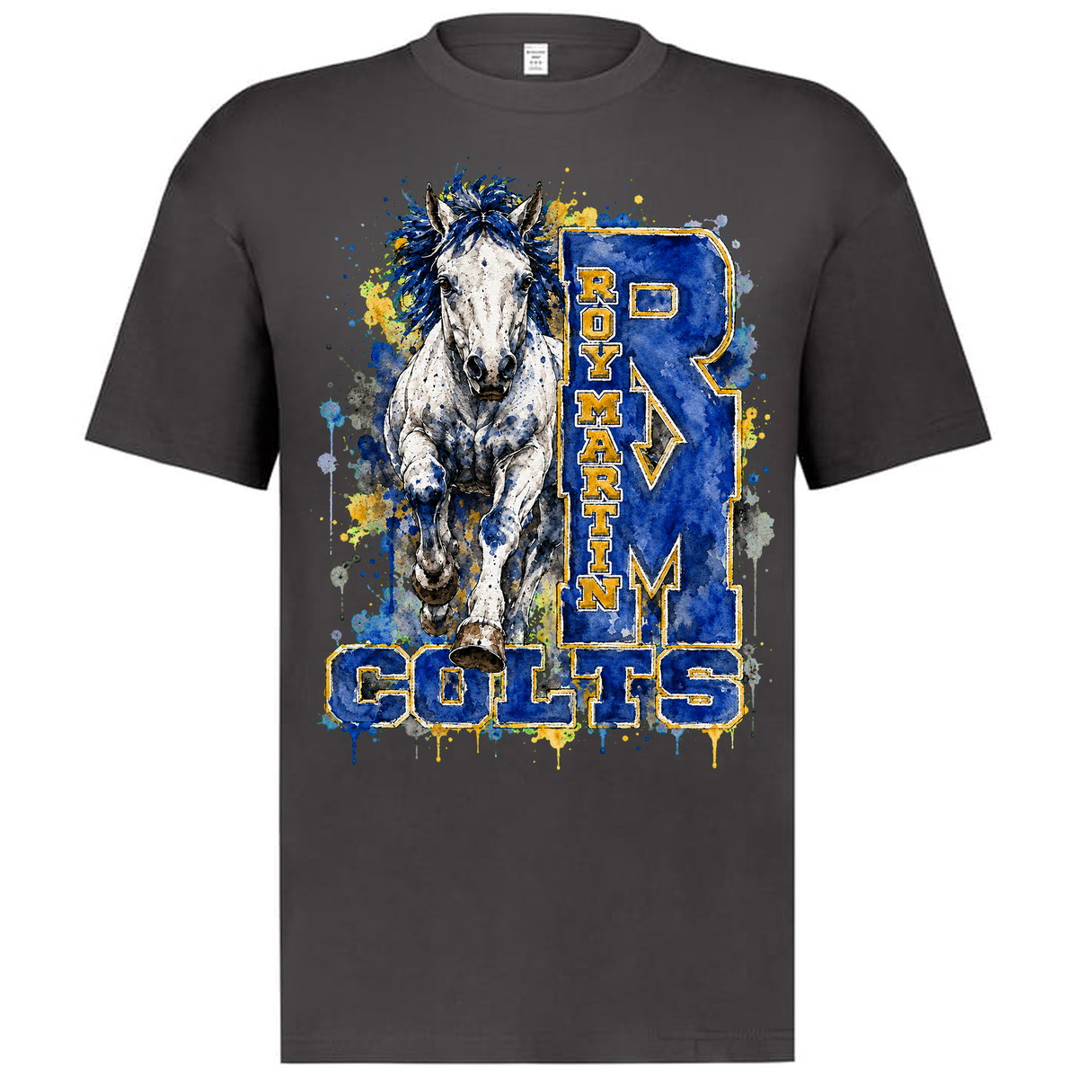 Roy Martin Colts Watercolor Spirit T-Shirts