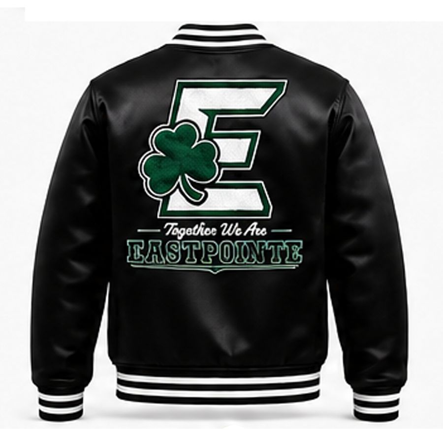 Eastpointe Shamrocks Premium Black Starter Jacket