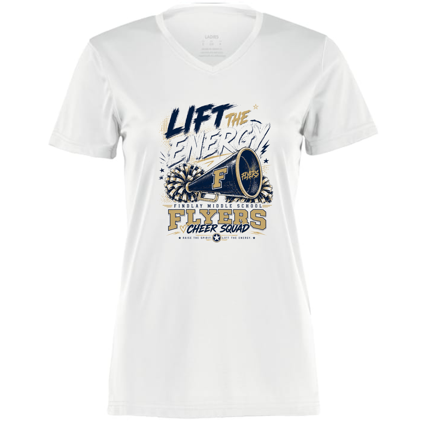 Findlay Flyers Lift the Energy Cheer Performance Tee